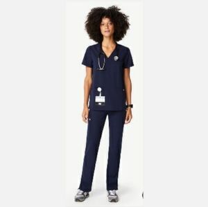 Figs Scrub Set Navy